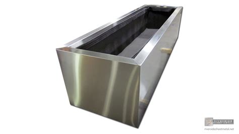 custom steel planter boxes|stainless steel flower pots.